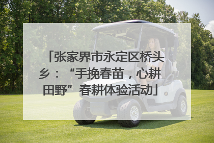 张家界市永定区桥头乡：“手挽春苗，心耕田野”春耕体验活动