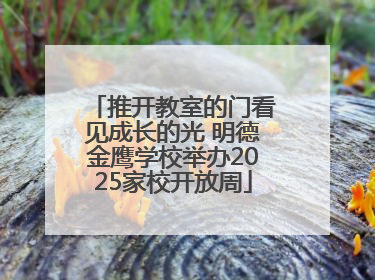 推开教室的门看见成长的光 明德金鹰学校举办2025家校开放周