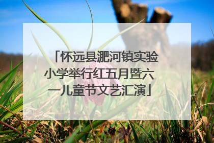 怀远县淝河镇实验小学举行红五月暨六一儿童节文艺汇演