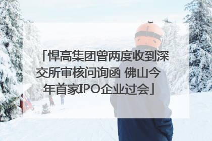 悍高集团曾两度收到深交所审核问询函 佛山今年首家IPO企业过会