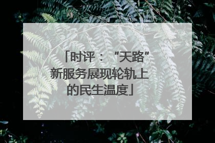 时评：“天路”新服务展现轮轨上的民生温度