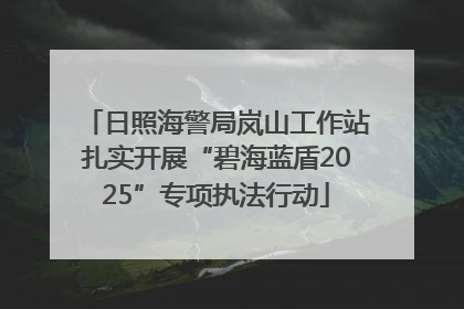日照海警局岚山工作站扎实开展“碧海蓝盾2025”专项执法行动