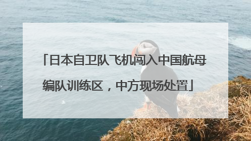日本自卫队飞机闯入中国航母编队训练区，中方现场处置