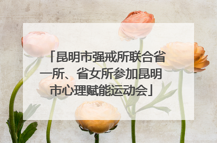 昆明市强戒所联合省一所、省女所参加昆明市心理赋能运动会