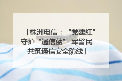 株洲电信：“党建红”守护“通信蓝” 军警民共筑通信安全防线