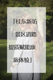 桂东新坊：景区道路提质赋能康旅体验