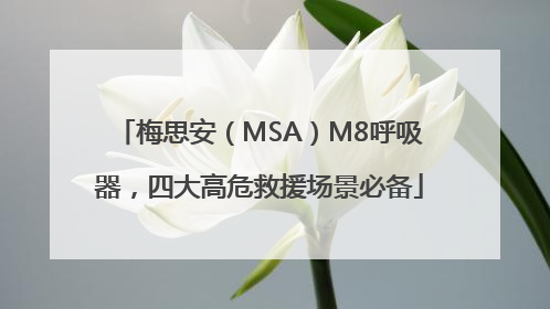 梅思安（MSA）M8呼吸器，四大高危救援场景必备