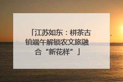 江苏如东：栟茶古镇端午解锁农文旅融合“新花样”