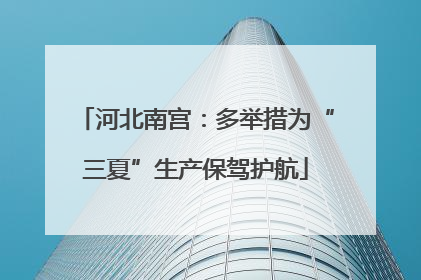 河北南宫：多举措为“三夏”生产保驾护航