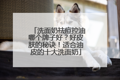 洗面奶祛痘控油哪个牌子好？好皮肤的秘诀！适合油皮的十大洗面奶