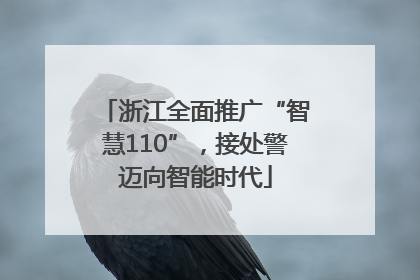 浙江全面推广“智慧110”，接处警迈向智能时代