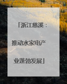 浙江慈溪：推动水家电产业蓬勃发展