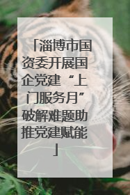 淄博市国资委开展国企党建“上门服务月”破解难题助推党建赋能