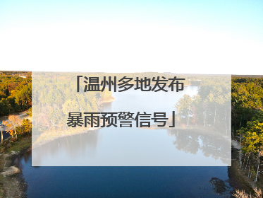温州多地发布暴雨预警信号
