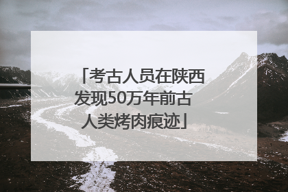 考古人员在陕西发现50万年前古人类烤肉痕迹