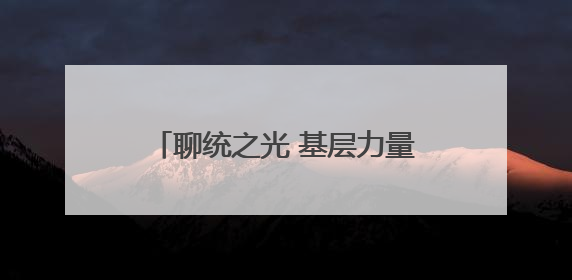 聊统之光 基层力量丨李云：用脚步丈量数据 用责任守护真实