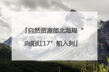自然资源部北海局“向阳红17”船入列