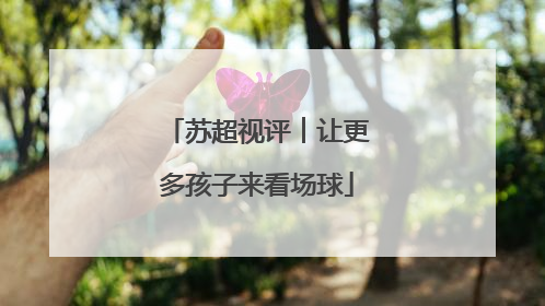 苏超视评︱让更多孩子来看场球