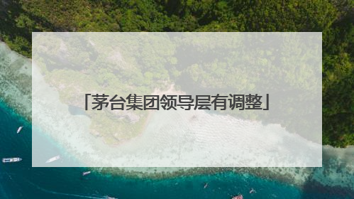 茅台集团领导层有调整