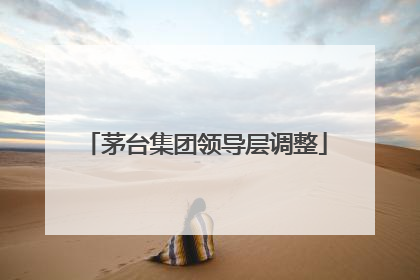 茅台集团领导层调整