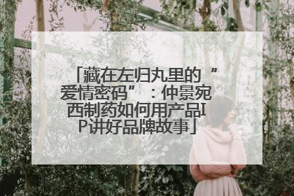 藏在左归丸里的“爱情密码”：仲景宛西制药如何用产品IP讲好品牌故事