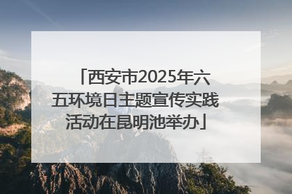 西安市2025年六五环境日主题宣传实践活动在昆明池举办