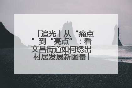 追光丨从“痛点”到“亮点”：看文昌街道如何绣出村居发展新图景