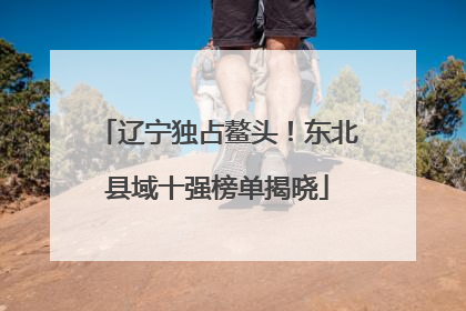 辽宁独占鳌头！东北县域十强榜单揭晓