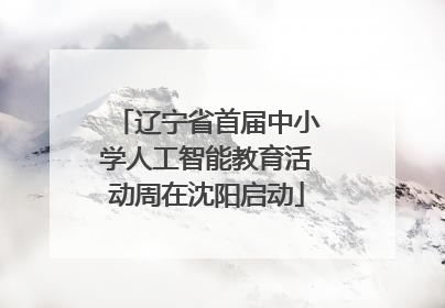 辽宁省首届中小学人工智能教育活动周在沈阳启动