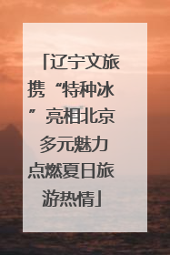 辽宁文旅携“特种冰”亮相北京 多元魅力点燃夏日旅游热情