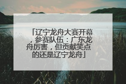 辽宁龙舟大赛开幕，参赛队伍：广东龙舟厉害，但贡献笑点的还是辽宁龙舟
