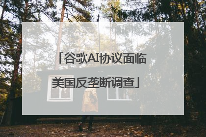 谷歌AI协议面临美国反垄断调查