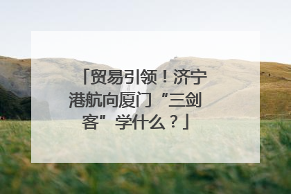 贸易引领！济宁港航向厦门“三剑客”学什么？