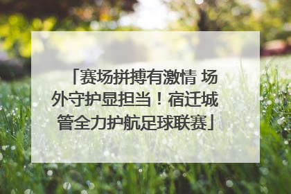 赛场拼搏有激情 场外守护显担当！宿迁城管全力护航足球联赛