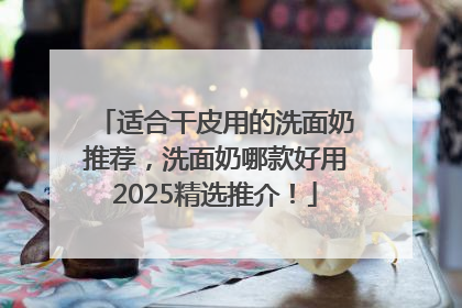 适合干皮用的洗面奶推荐，洗面奶哪款好用2025精选推介！