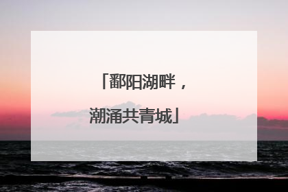 鄱阳湖畔，潮涌共青城
