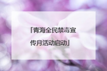 青海全民禁毒宣传月活动启动