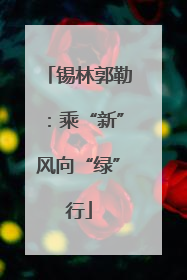 锡林郭勒：乘“新”风向“绿”行