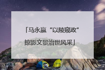 马永嬴“以陵窥政” 掠影文景治世风采