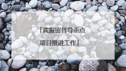 龚振宙督导重点项目推进工作