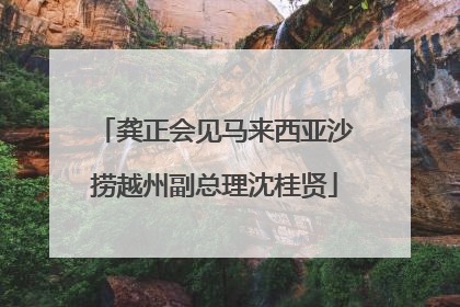 龚正会见马来西亚沙捞越州副总理沈桂贤