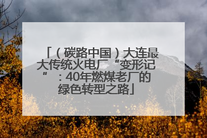 （碳路中国）大连最大传统火电厂“变形记”：40年燃煤老厂的绿色转型之路
