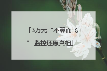 3万元“不翼而飞” 监控还原真相