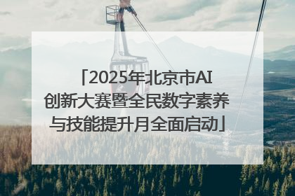 2025年北京市AI创新大赛暨全民数字素养与技能提升月全面启动