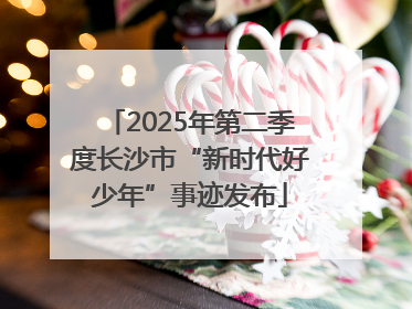 2025年第二季度长沙市“新时代好少年”事迹发布