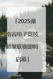 2025湖南省电子竞技超级联赛即将启幕