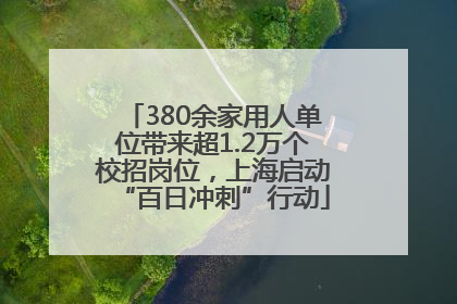 380余家用人单位带来超1.2万个校招岗位，上海启动“百日冲刺”行动