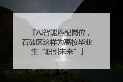 AI智能匹配岗位，石鼓区这样为高校毕业生“职引未来”